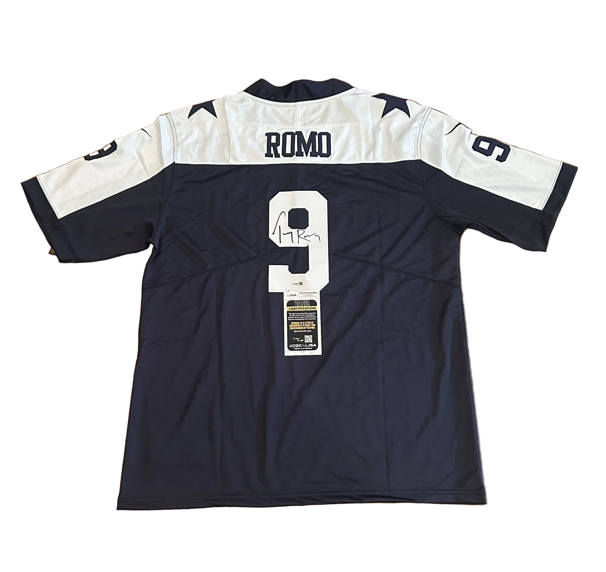 Tony Romo Autographed Dallas Cowboys Jersey JSA COA