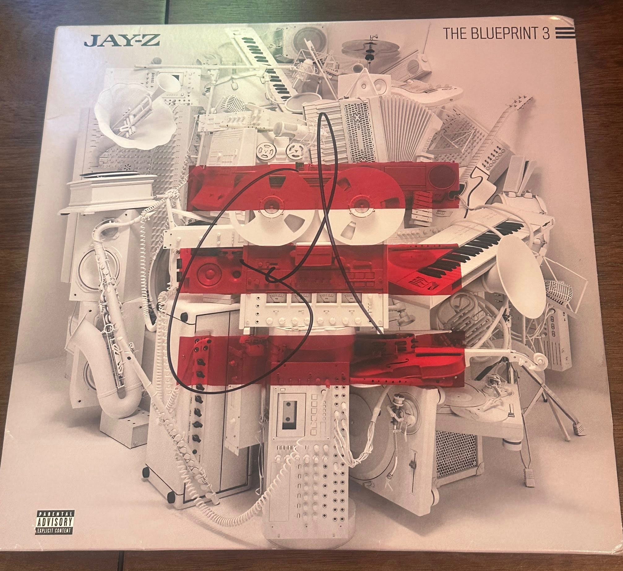 Jay-Z Autographed The Blueprint 3 VINYL LP JSA LOA