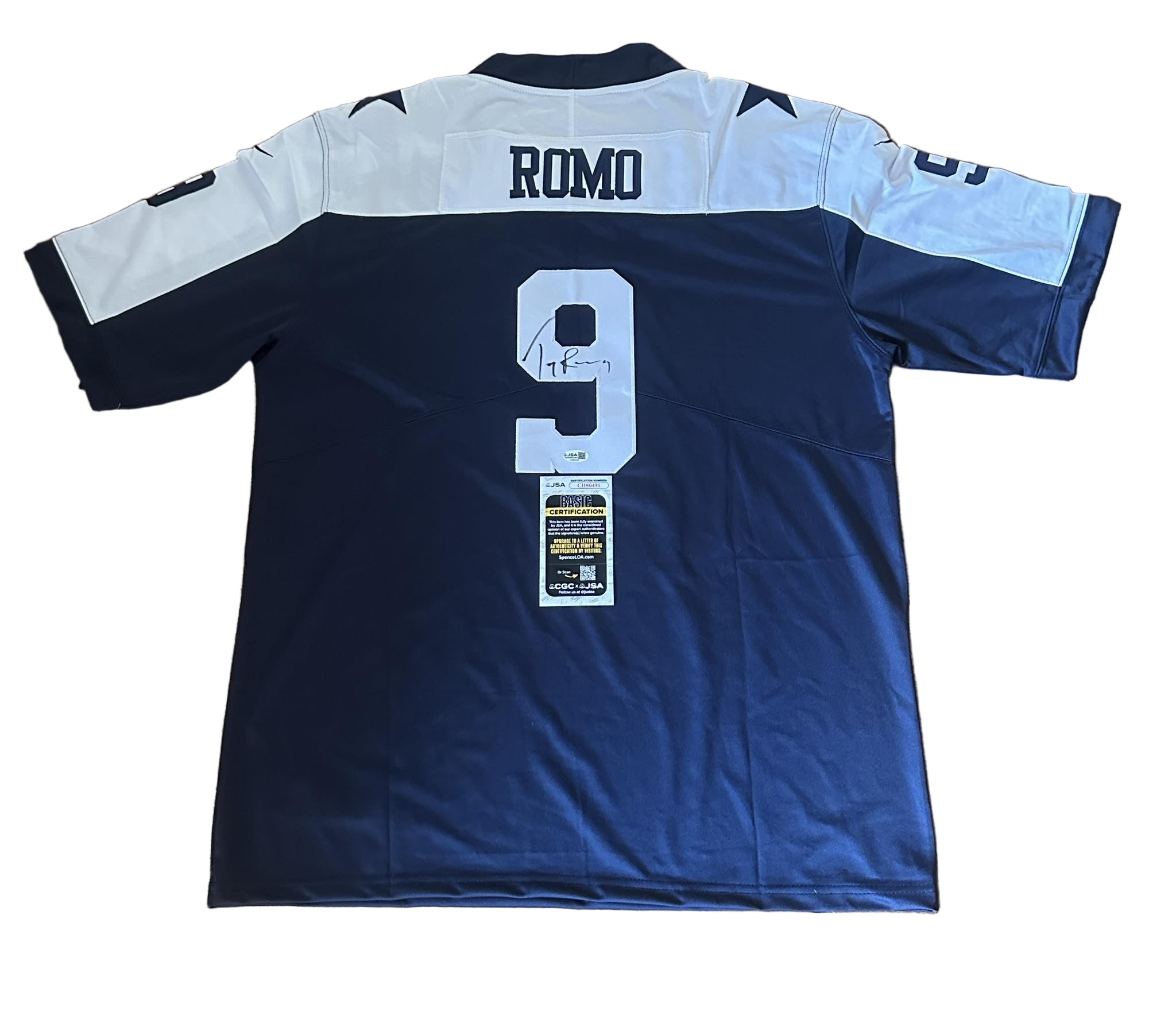 Tony Romo Autographed Dallas Cowboys Jersey JSA COA