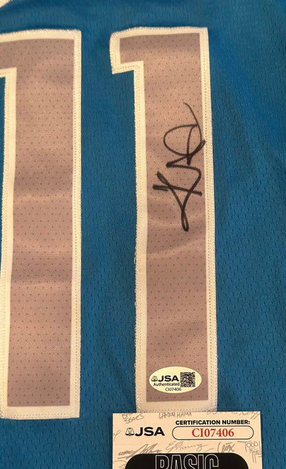 Kyrie Irving Autographed Dallas Mavericks Jersey JSA COA-Right Off The Field