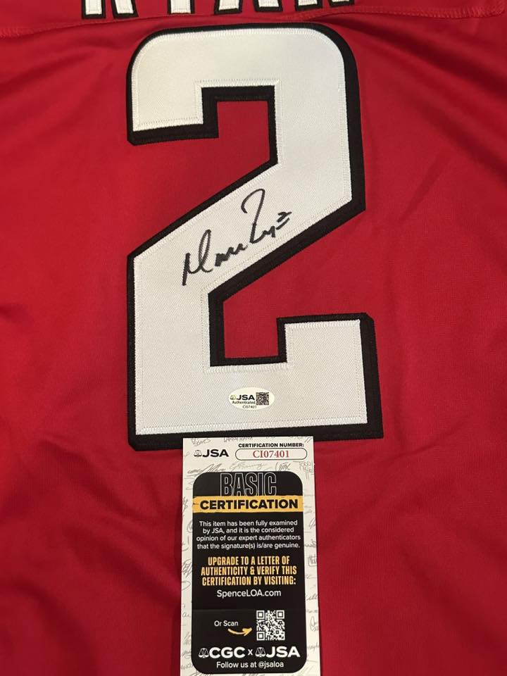 Matt Ryan Autographed Atlanta Falcons Jersey JSA COA