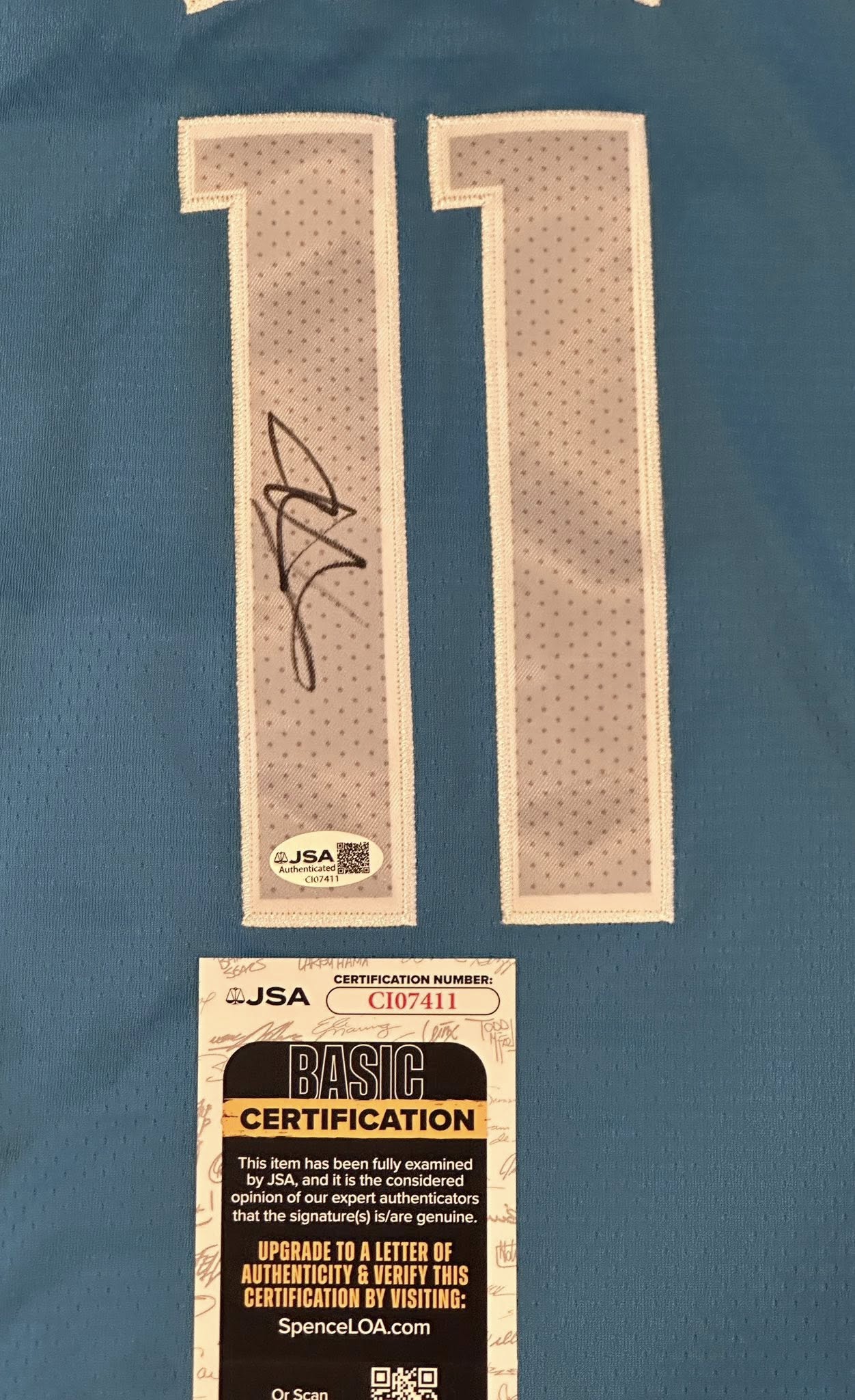 Kyrie Irving Autographed Dallas Mavericks Jersey JSA COA