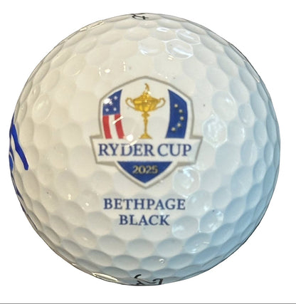 Ludvig Aberg Autographed 2025 Ryder Cup Golf Ball JSA COA Team Europe