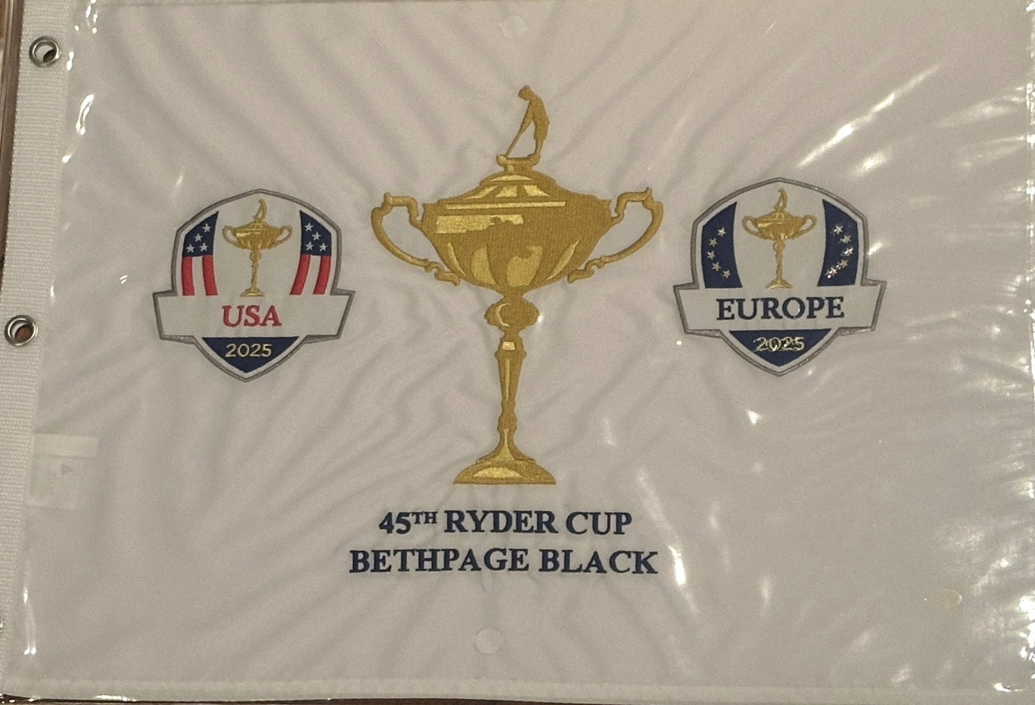 2025 Ryder Cup Official Pin Flag Brand New Still in Packaging
