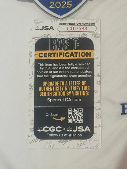Xander Schauffele Autographed 2025 Ryder Cup Pin Flag Team USA JSA COA