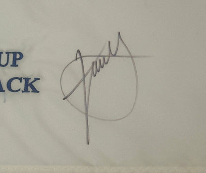 Xander Schauffele Autographed 2025 Ryder Cup Pin Flag Team USA JSA COA