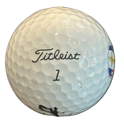 Michael Strahan Autographed 2025 Ryder Cup Golf Ball JSA COA New York Giants
