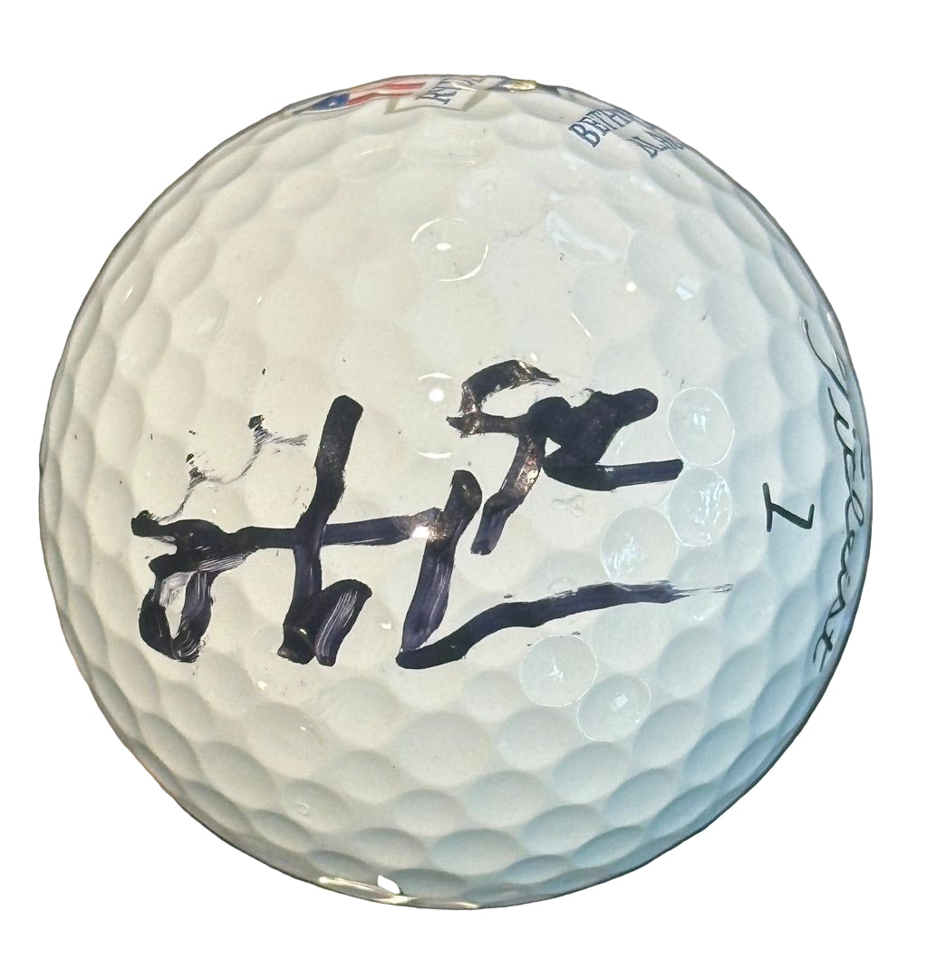 Michael Strahan Autographed 2025 Ryder Cup Golf Ball JSA COA New York Giants