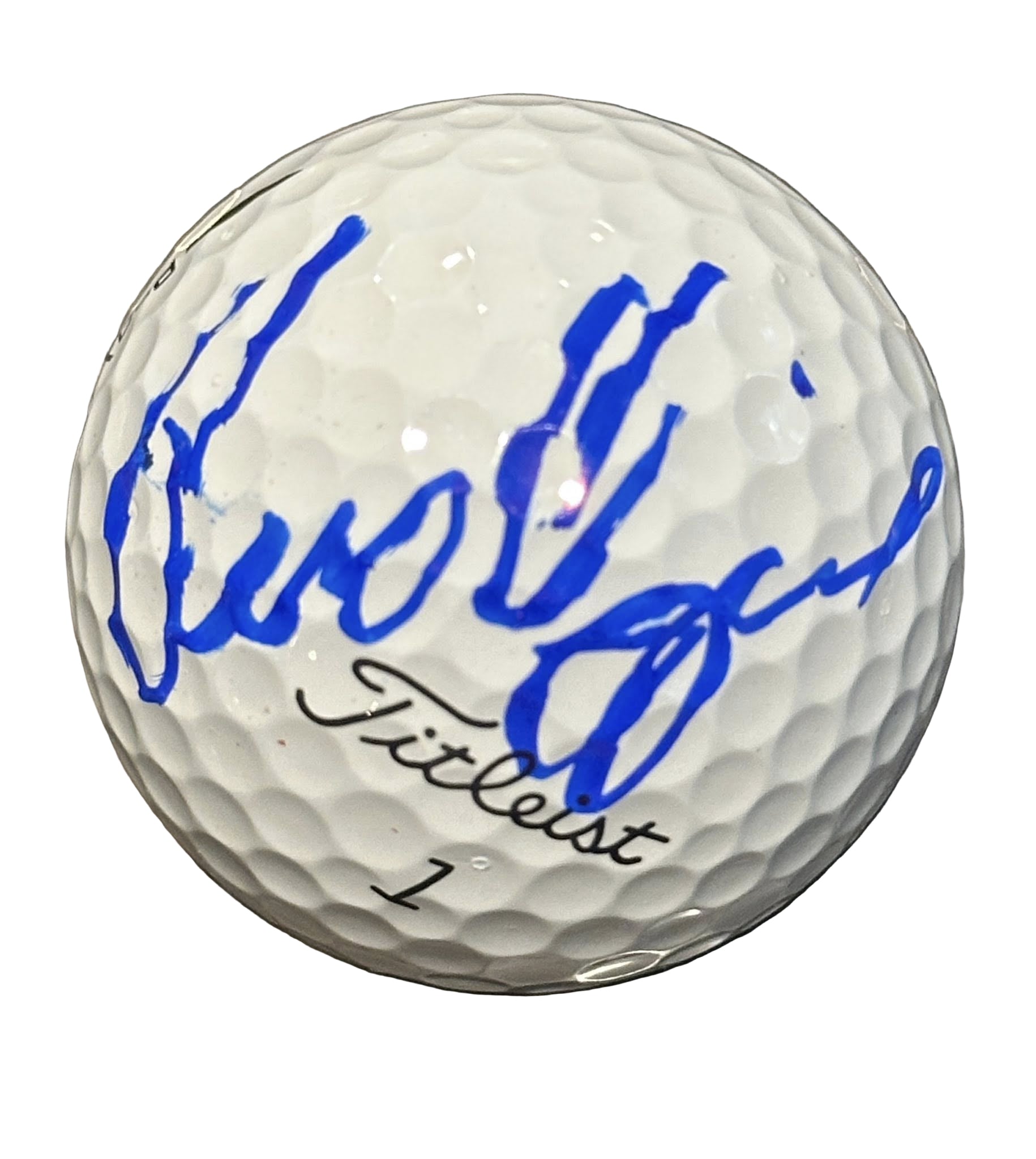 Rasmus Højgaard Autographed 2025 Ryder Cup Golf Ball JSA COA Team Europe
