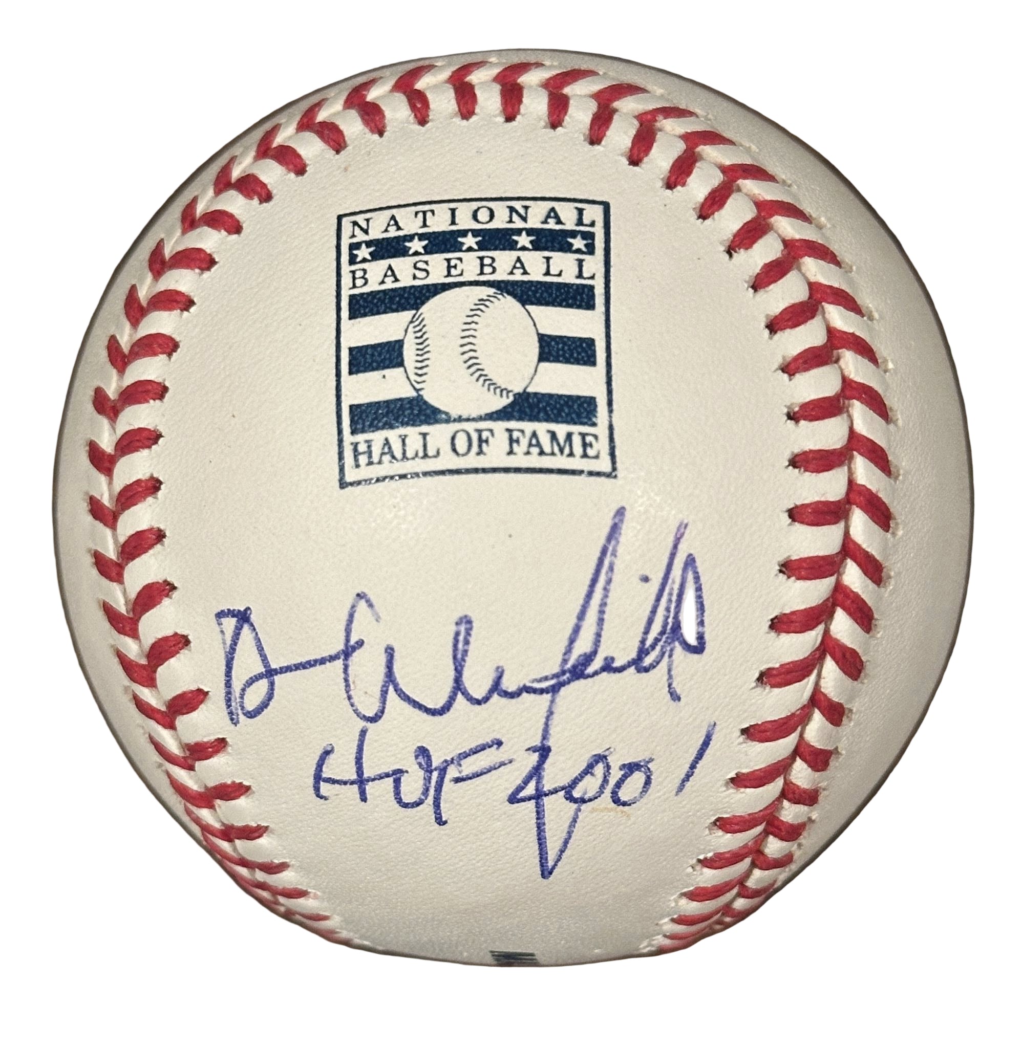 Dave Winfield Autographed Hall of Fame Baseball Inscribed "HOF 2001" JSA COA