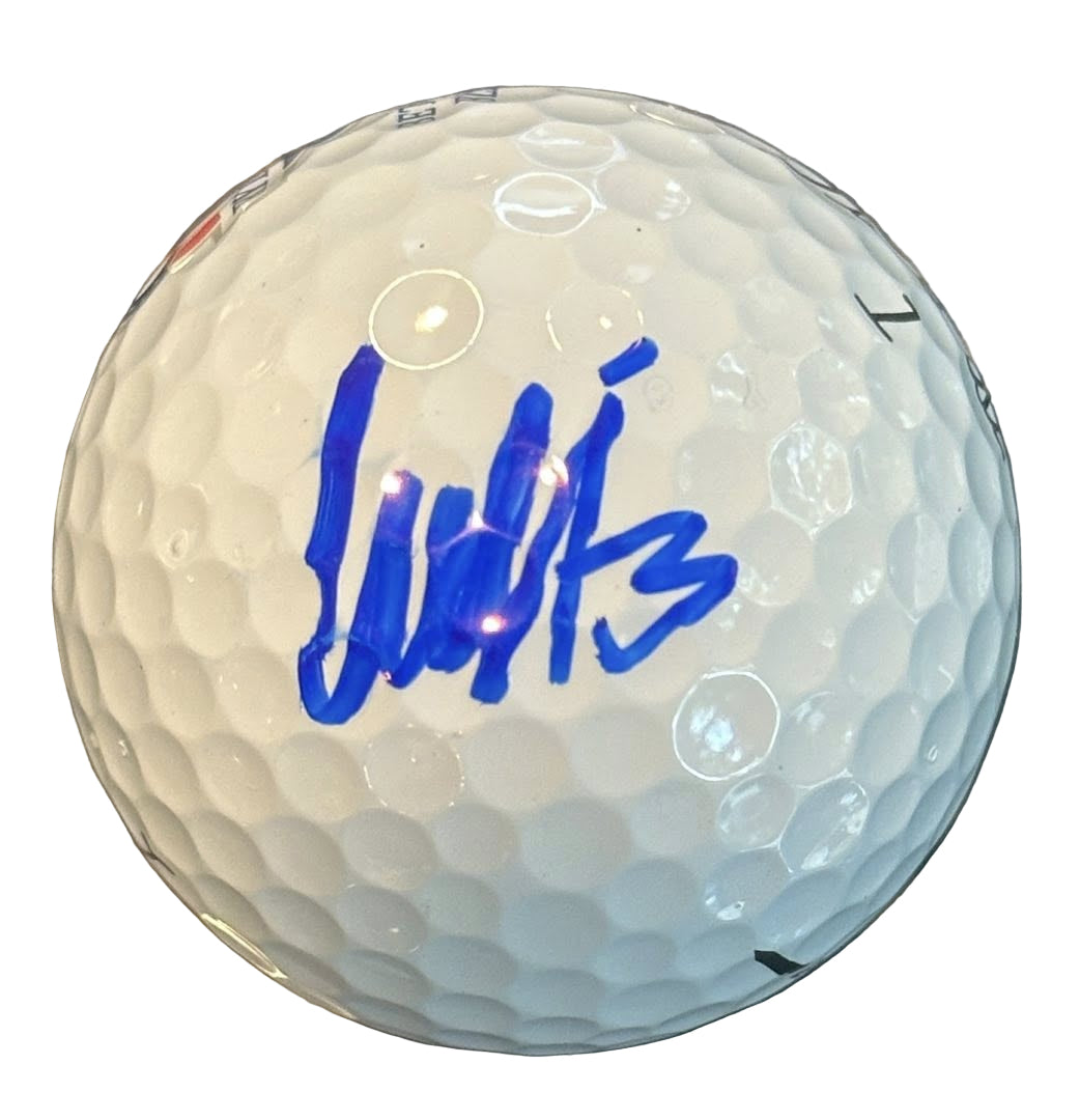 Ludvig Aberg Autographed 2025 Ryder Cup Golf Ball JSA COA Team Europe