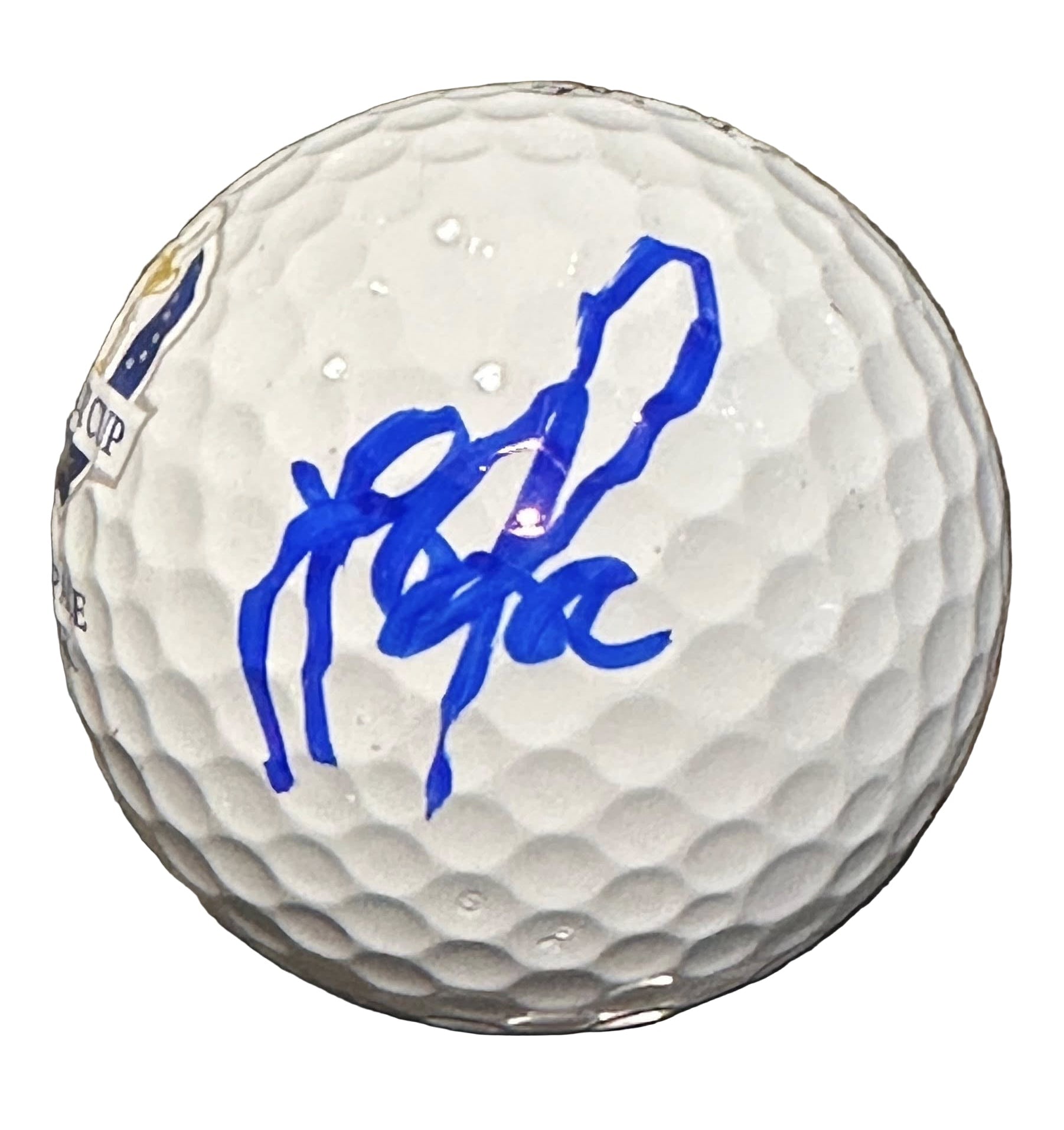 Justin Rose Autographed 2025 Ryder Cup Golf Ball JSA COA Team Europe