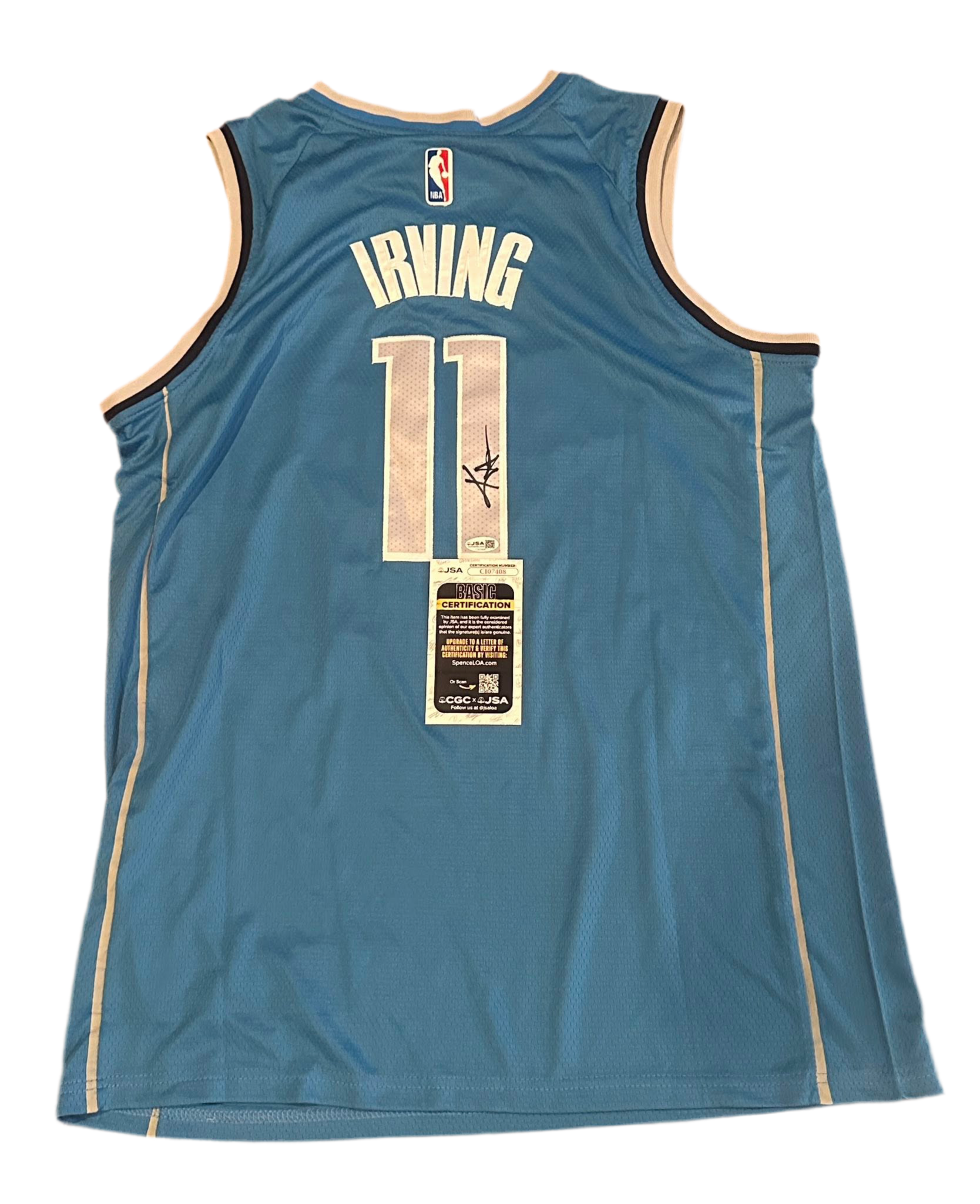 Kyrie Irving Autographed Dallas Mavericks Jersey JSA COA