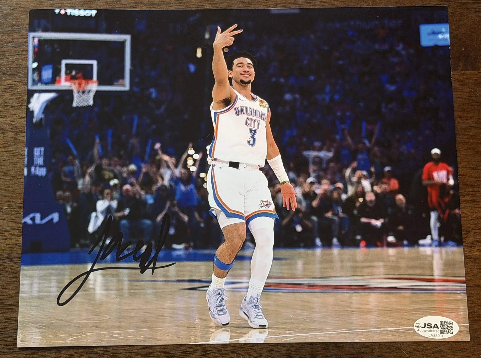 Jared McCain Oklahoma City Thunder Autographed 8x10 Photo JSA COA