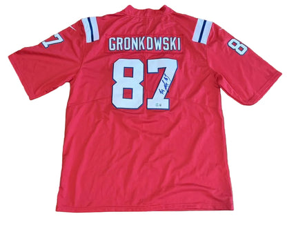 Rob Gronkowski Autographed New England Patriots Jersey BAS