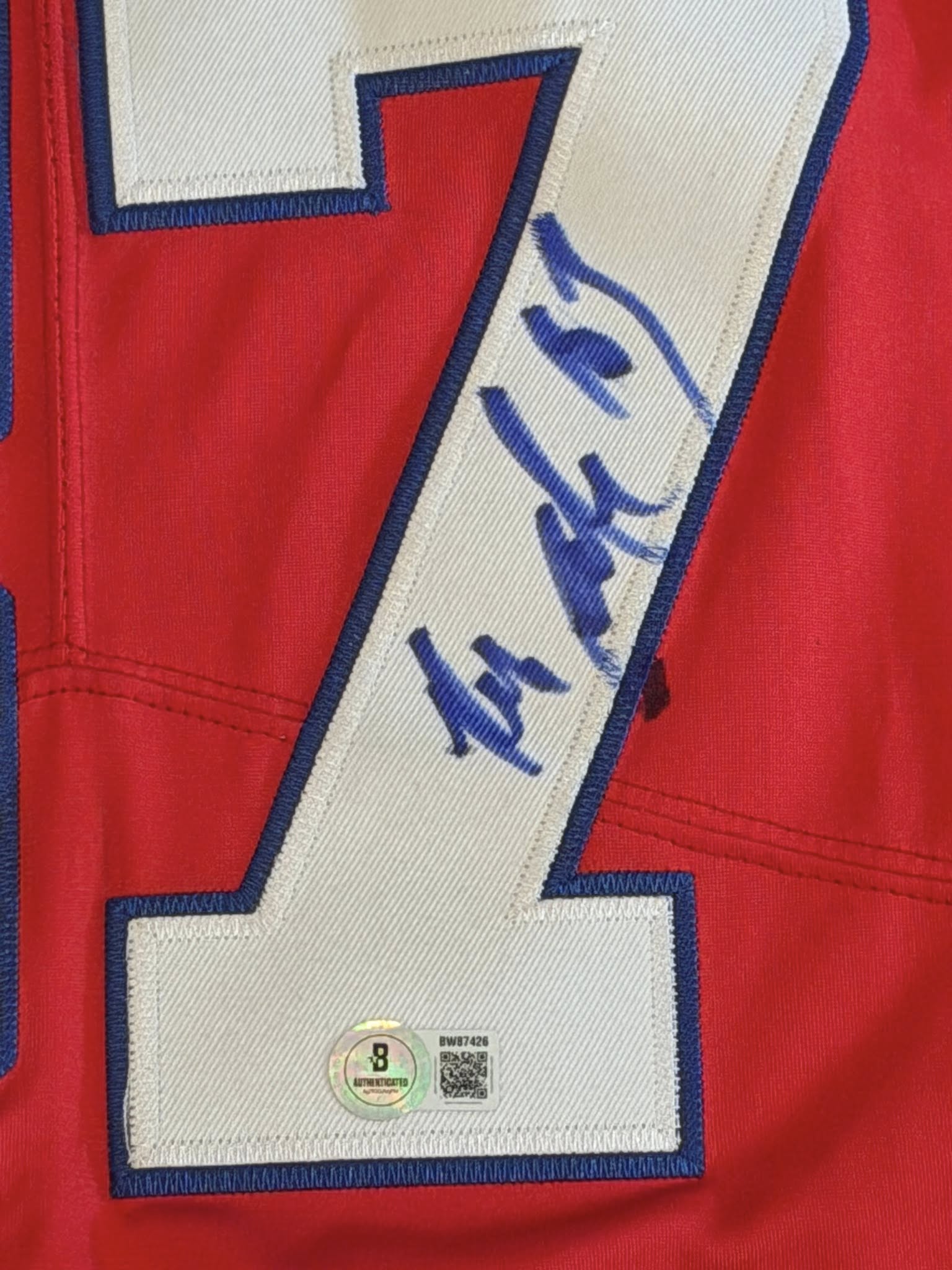Rob Gronkowski Autographed New England Patriots Jersey BAS