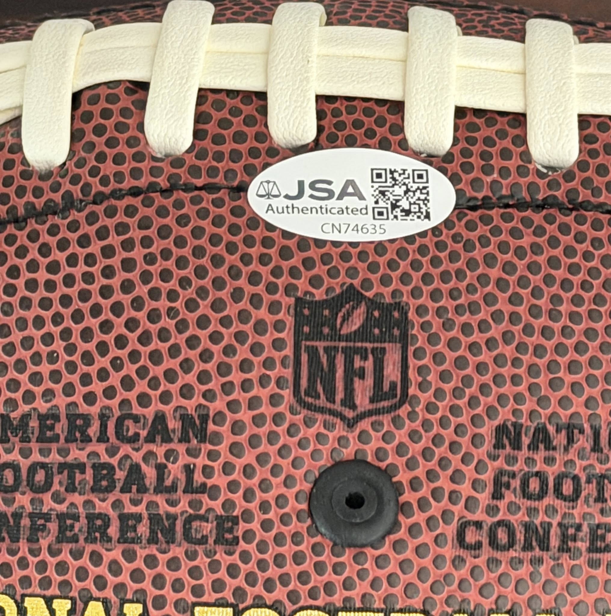 Khalil Mack Autographed Wilson Composite Replica Football JSA COA