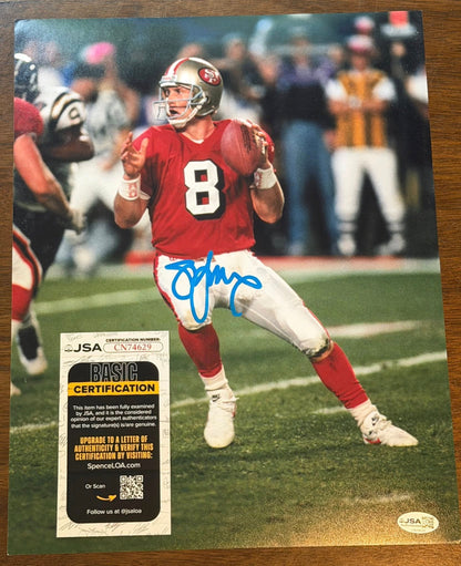 Steve Young San Francisco 49ers Autographed 11x14 Photo JSA COA