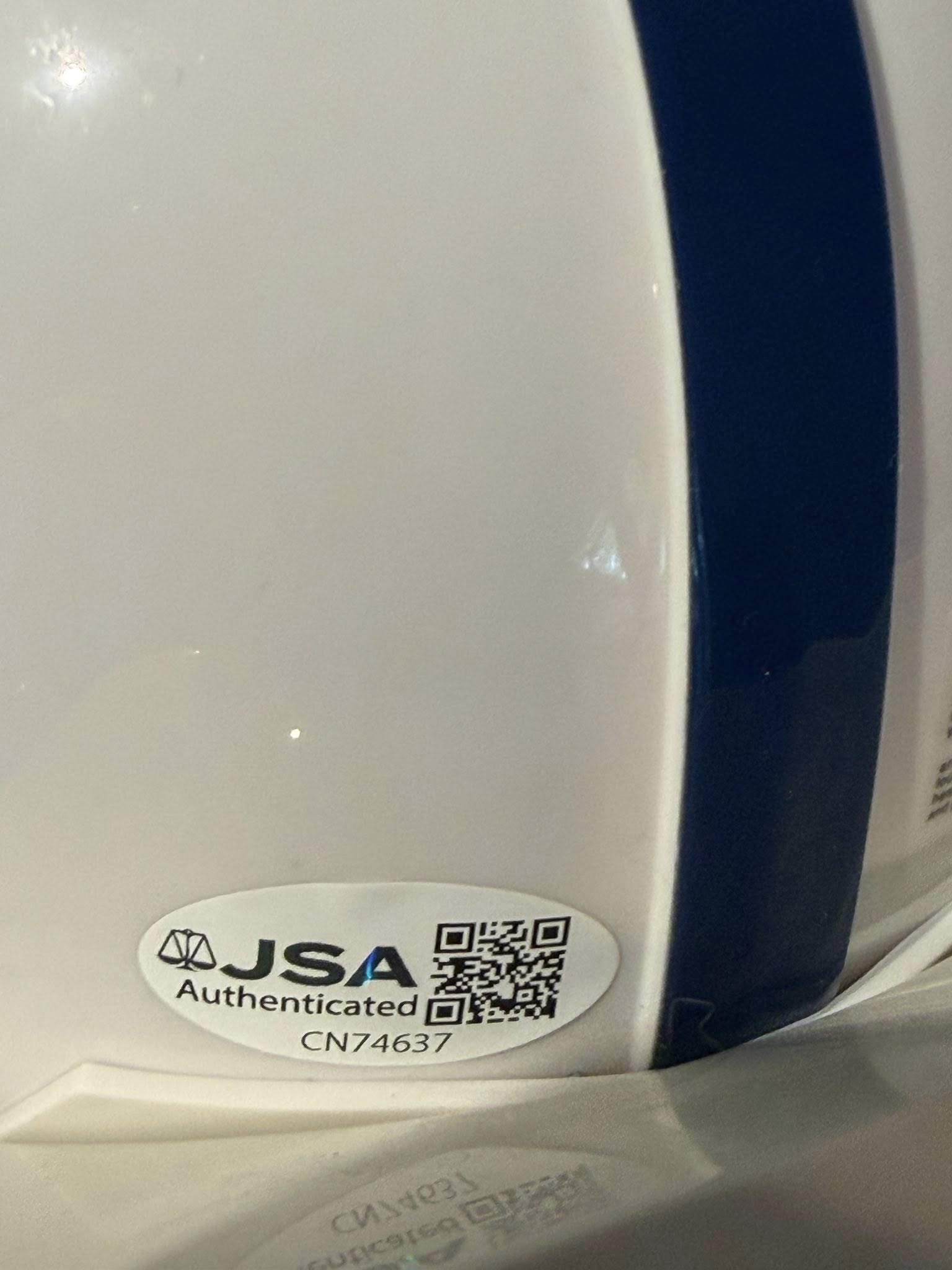 Andrew Luck Autographed Indianapolis Colts Mini Helmet JSA COA