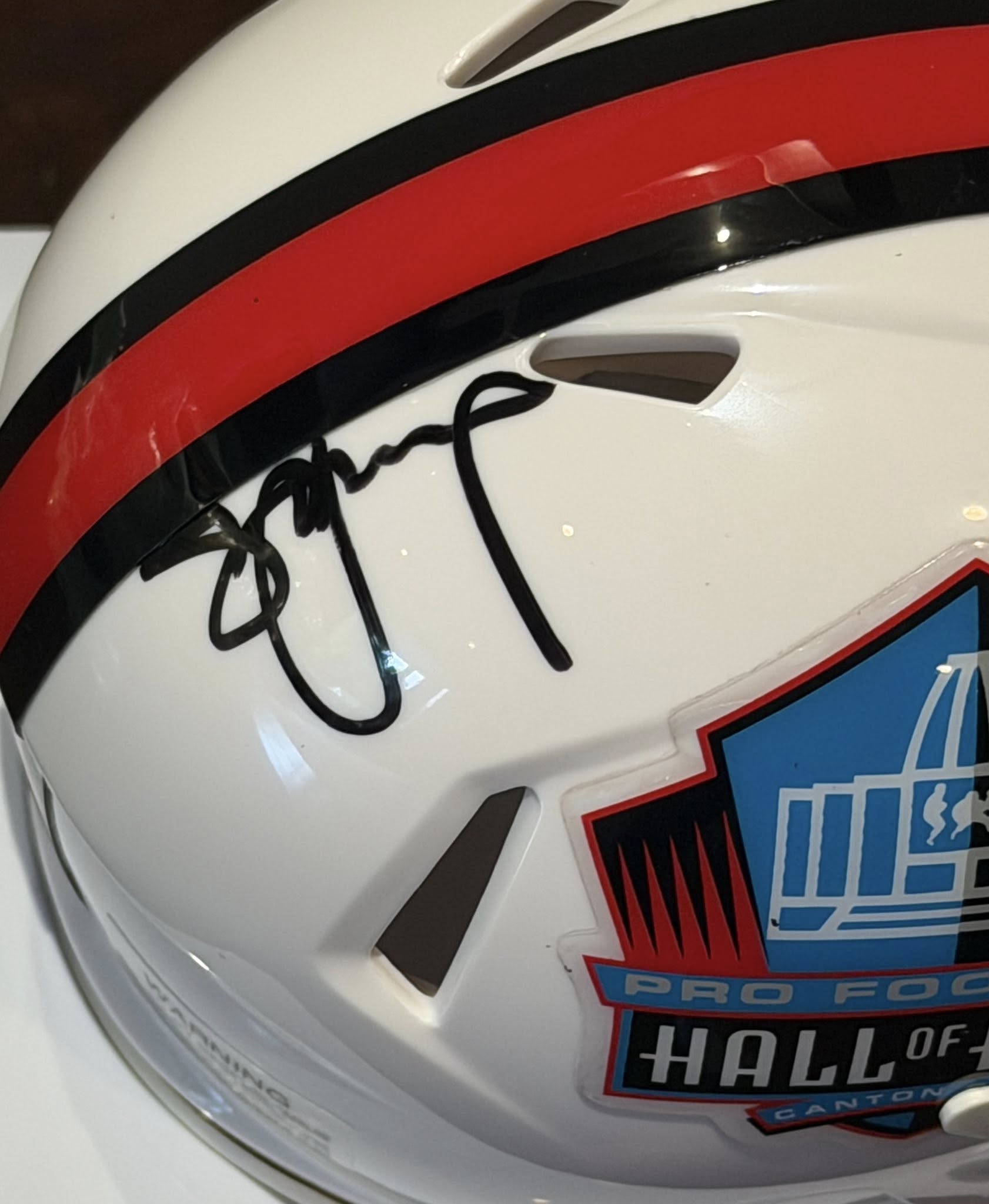 Steve Young Autographed Hall of Fame Mini Helmet JSA COA