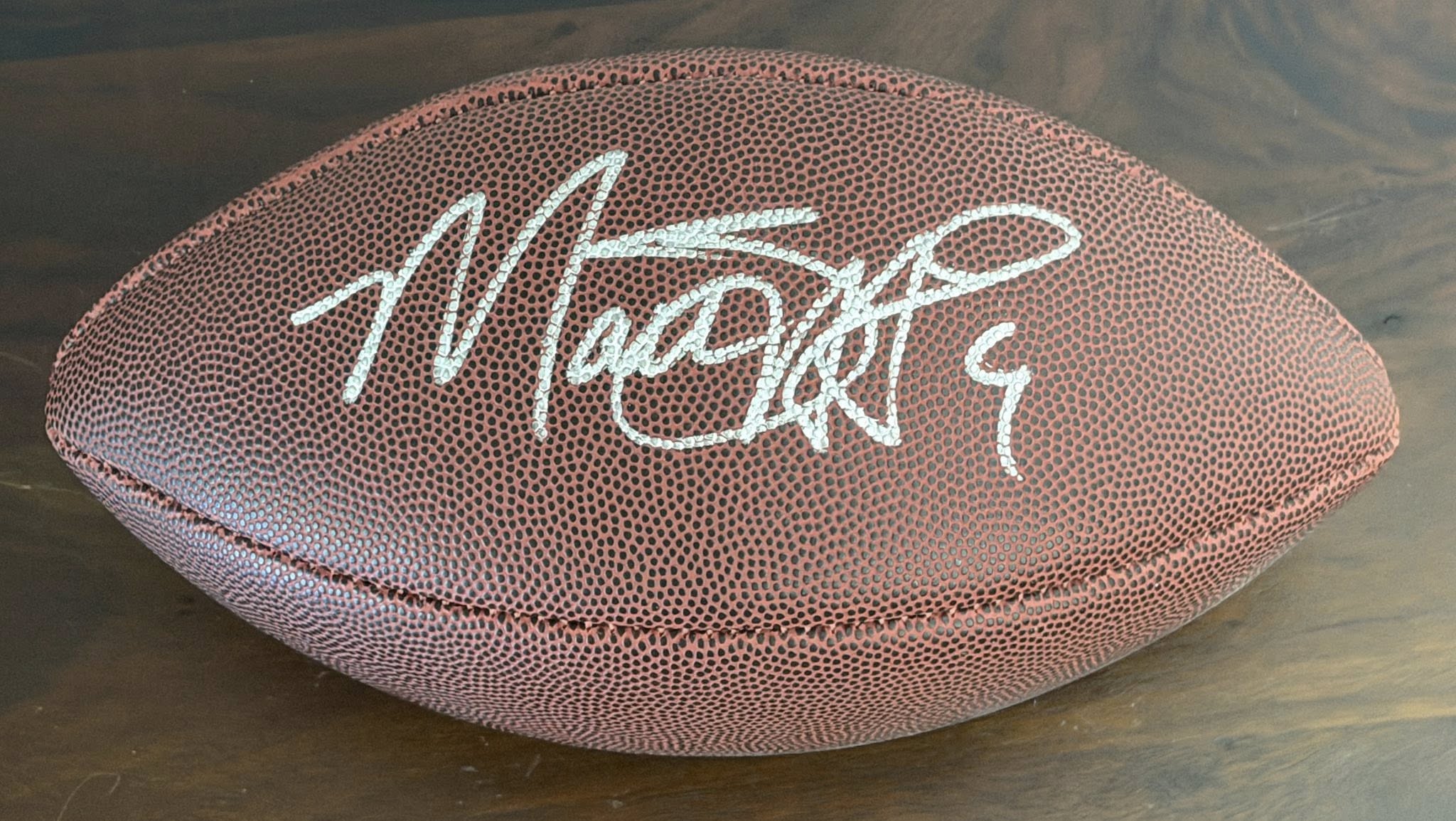 Matthew Stafford LA Rams Autographed Wilson NFL Replica Football JSA COA
