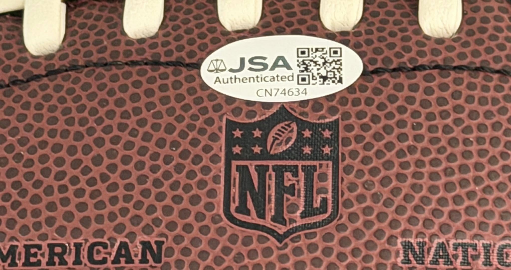 Richard Sherman Autographed Wilson Composite Replica Football JSA COA
