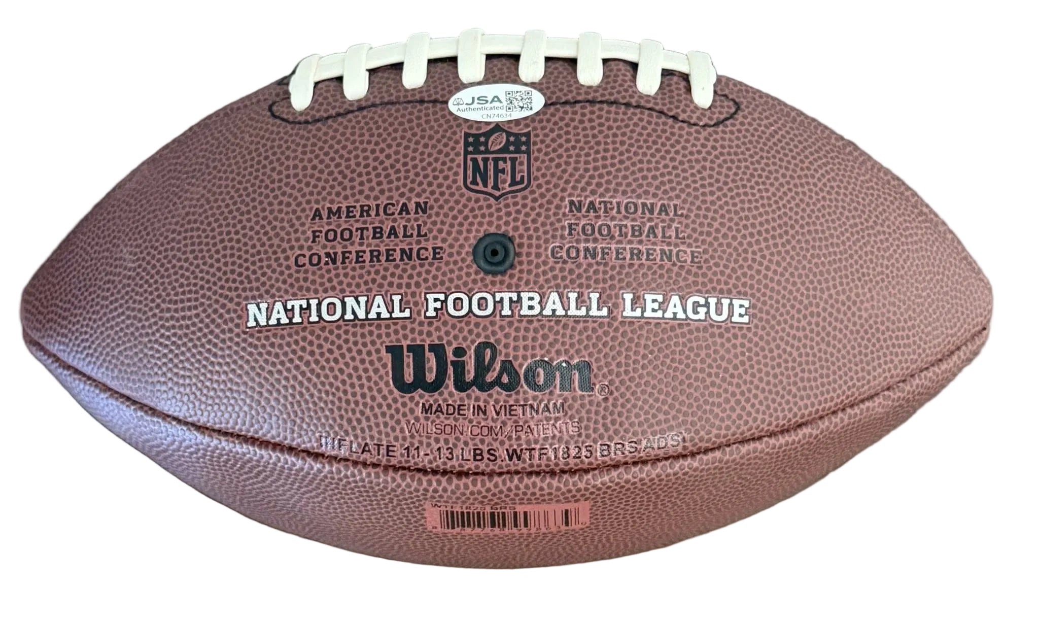 Richard Sherman Autographed Wilson Composite Replica Football JSA COA