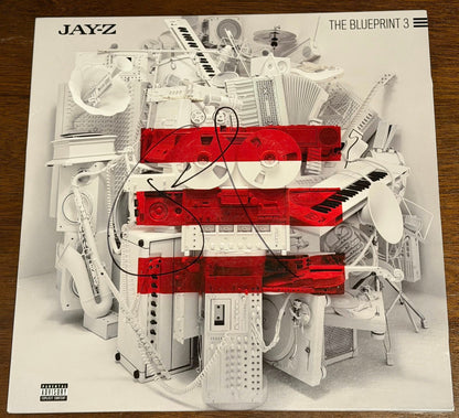 Jay-Z Signed vinyl and Jorge Posada Signed Baseball JSA