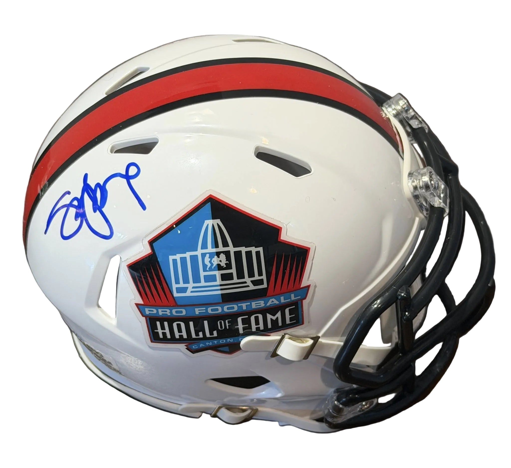 Steve Young Autographed Hall of Fame Mini Helmet JSA COA