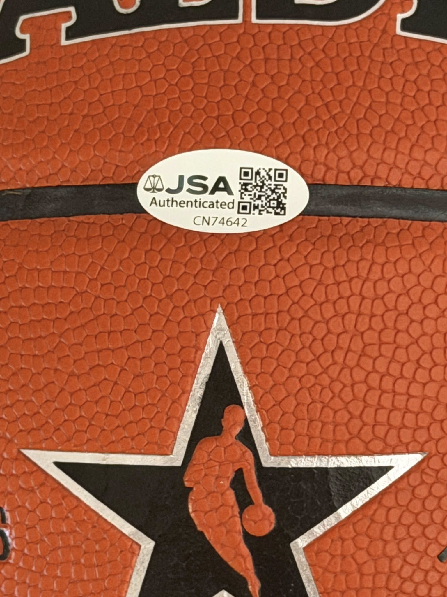 Durant, Irving, Gasol, Horford, Kerr Multi Signed 2015 All Star Basketball JSA