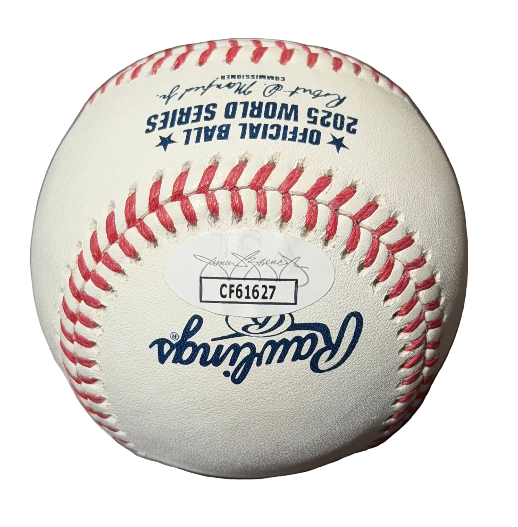 Trey Yesavage Autographed 2025 World Series Baseball JSA COA Toronto Blue Jays