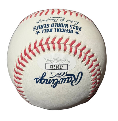 Trey Yesavage Autographed 2025 World Series Baseball JSA COA Toronto Blue Jays