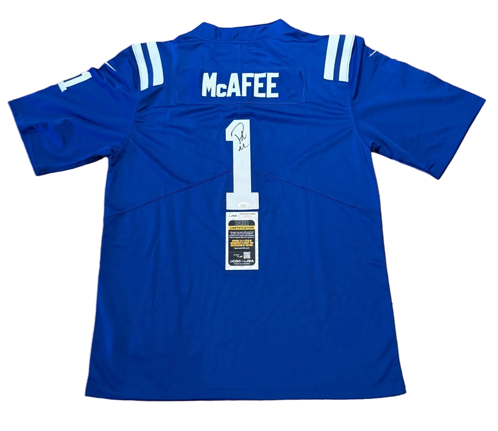 Pat McAfee Autographed Indianapolis Colts Jersey JSA COA