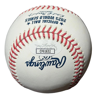 Kevin Gausman Autographed & Inscribed 2025 World Series Baseball JSA COA