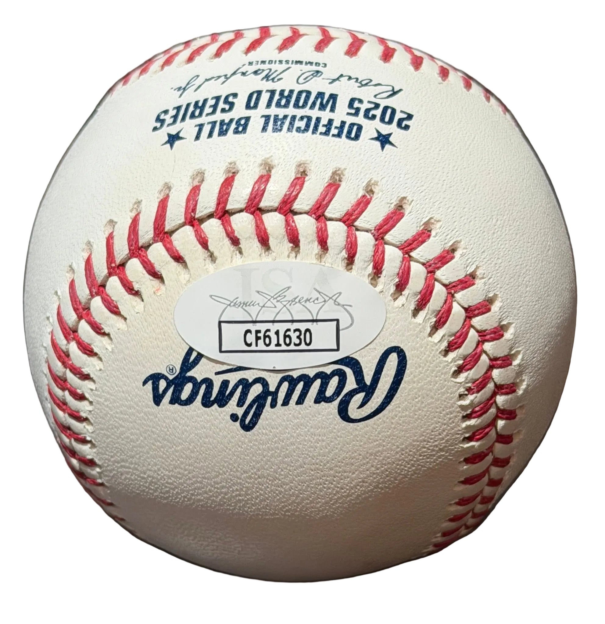 Ernie Clement Autographed & Inscribed 2025 World Series Baseball JSA COA