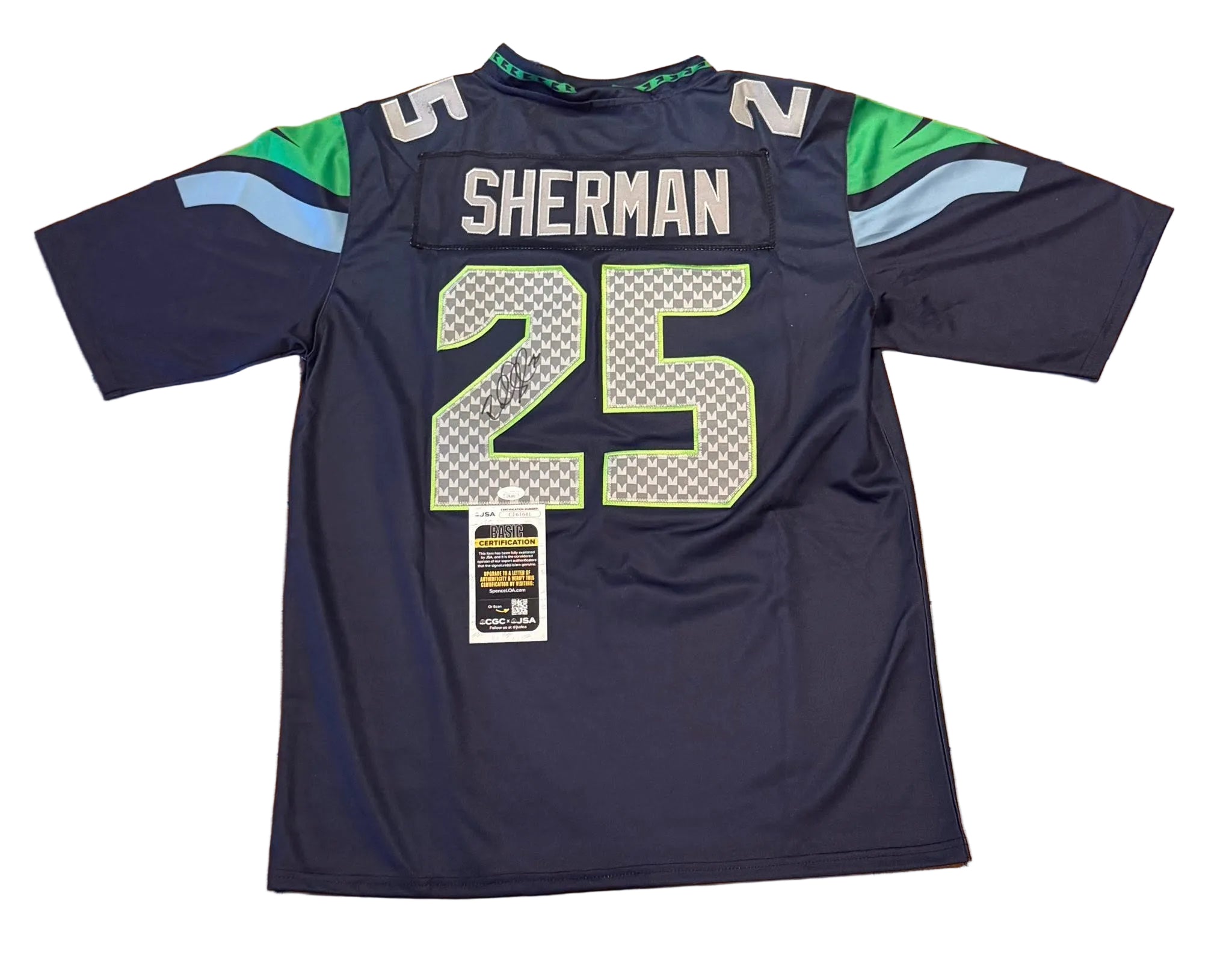 Richard Sherman Autographed Seattle Seahawks Jersey JSA COA