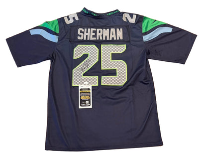 Richard Sherman Autographed Seattle Seahawks Jersey JSA COA