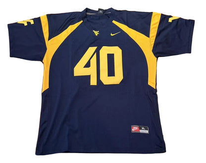 Pat McAfee Autographed West Virginia WVU Jersey JSA COA