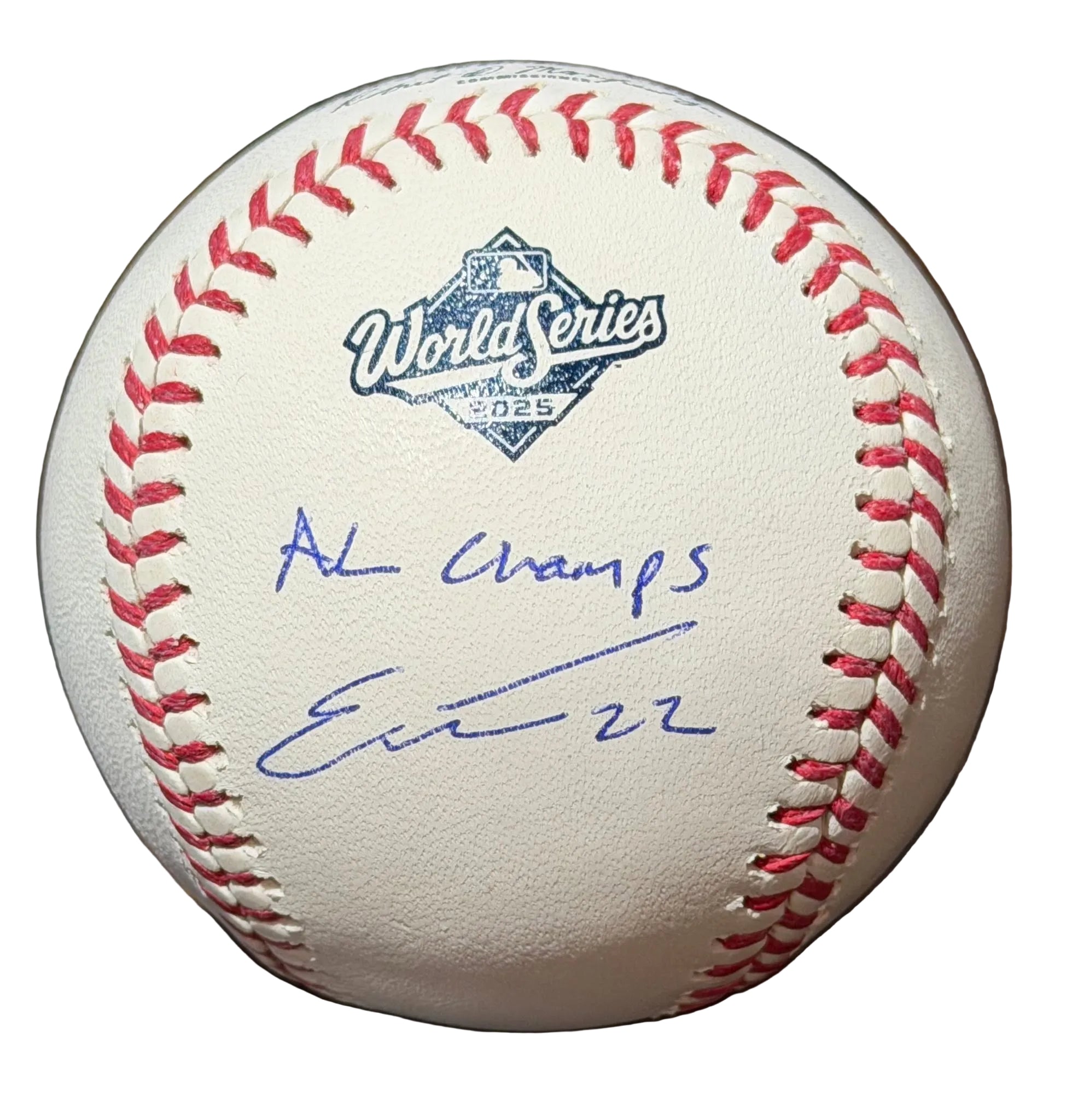 Ernie Clement Autographed & Inscribed 2025 World Series Baseball JSA COA