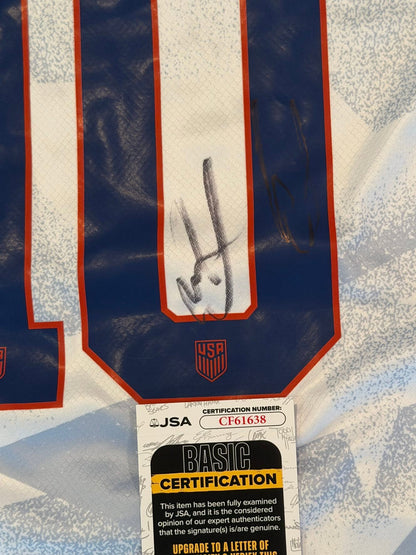 Christian Pulisic Autographed USA Jersey JSA COA Read Description