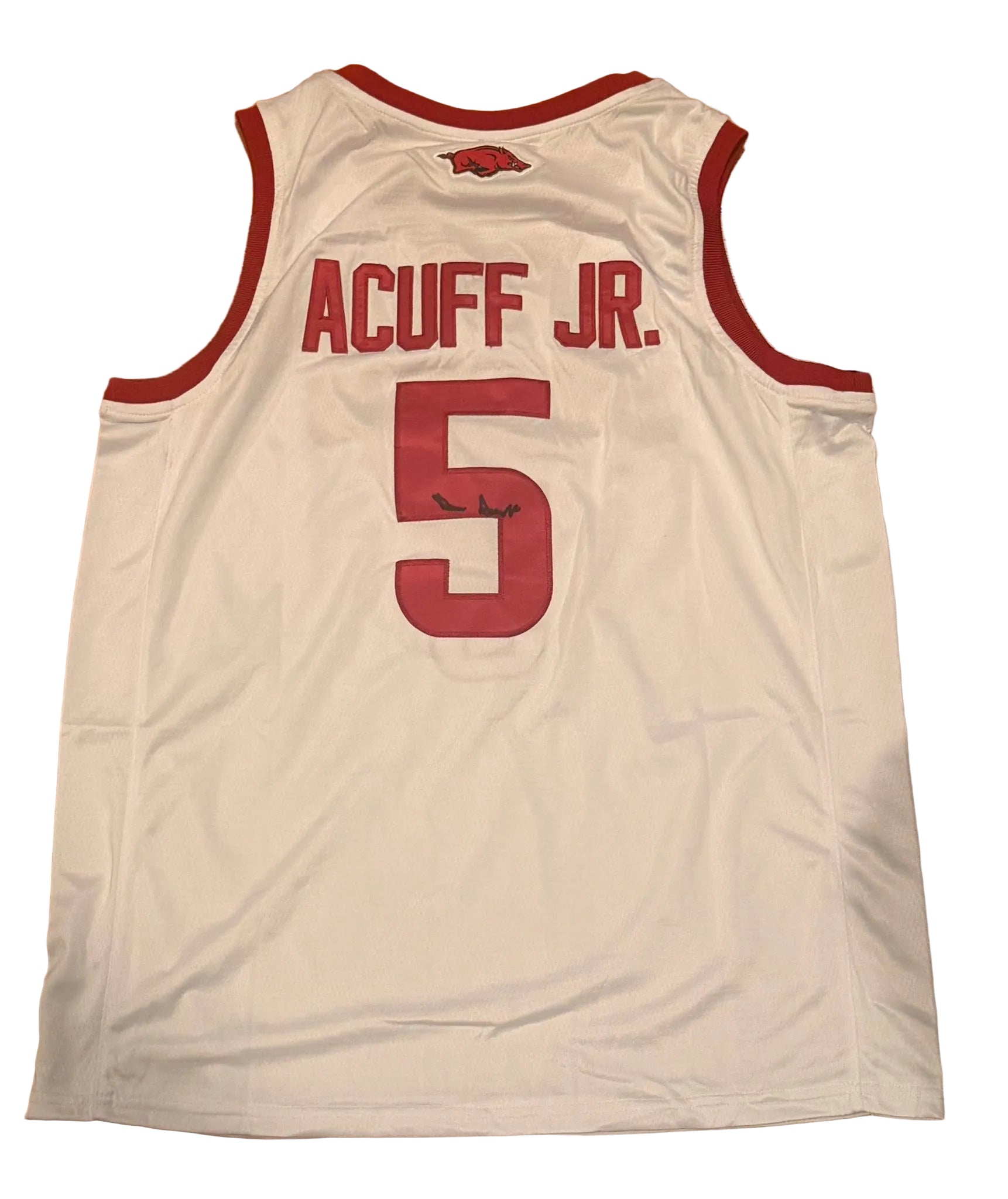 Darius Acuff Jr. Signed Autographed Arkansas Razorbacks Jersey