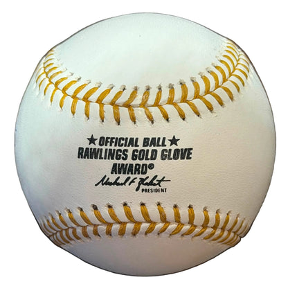 Starling Marte Signed Autographed Gold Glove Award Baseball Pirates