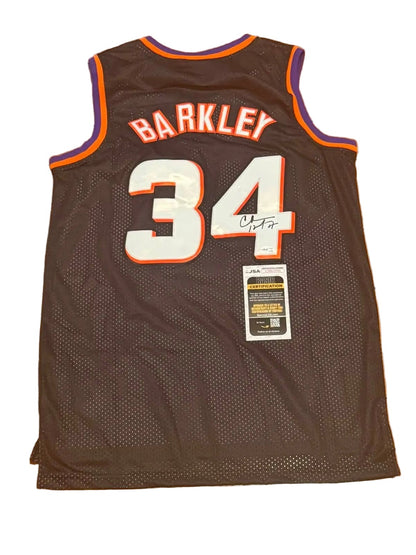 Charles Barkley Signed Autographed Phoenix Suns Jersey JSA COA