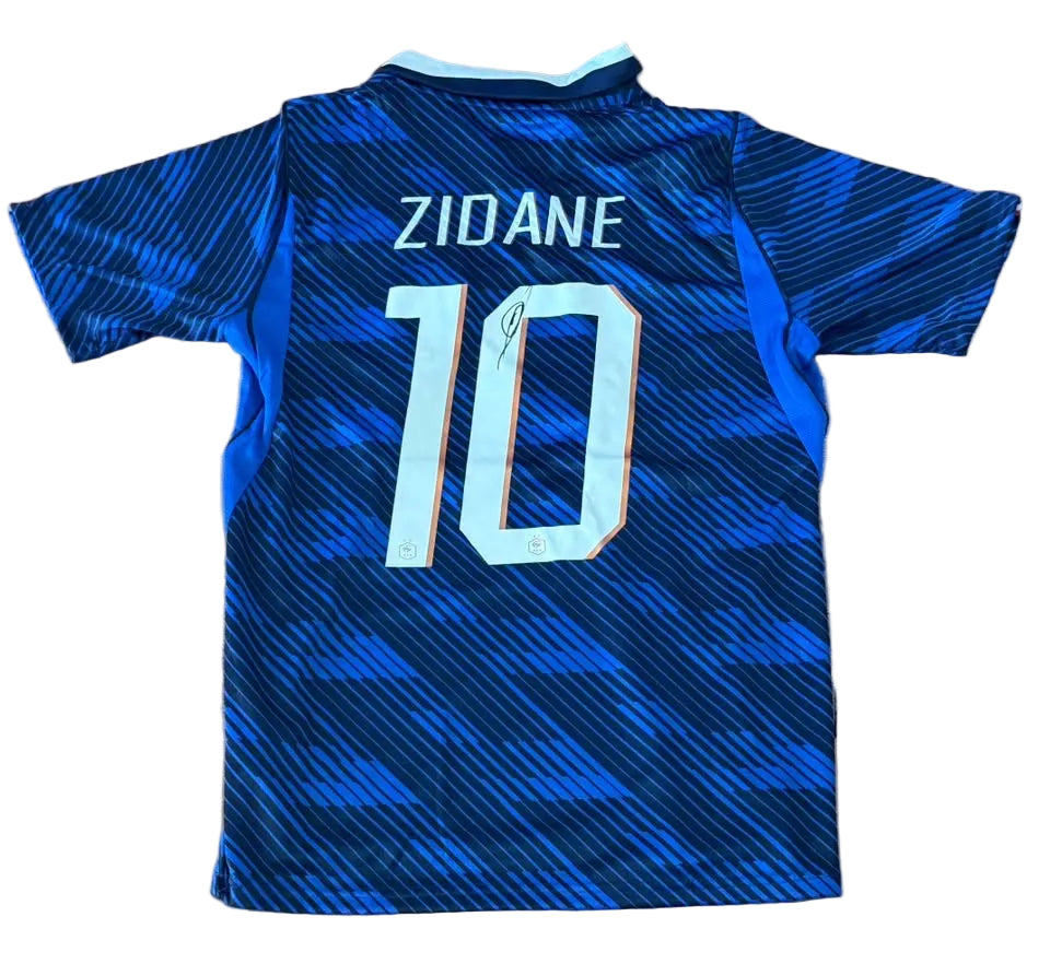 Zinedine Zidane Signed Autographed France Jersey JSA LOA