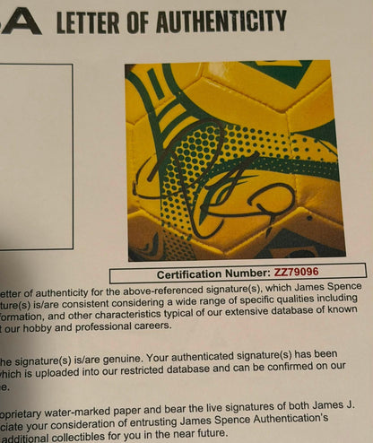 Ronaldinho Signed Autographed Brazil Soccer Ball JSA LOA