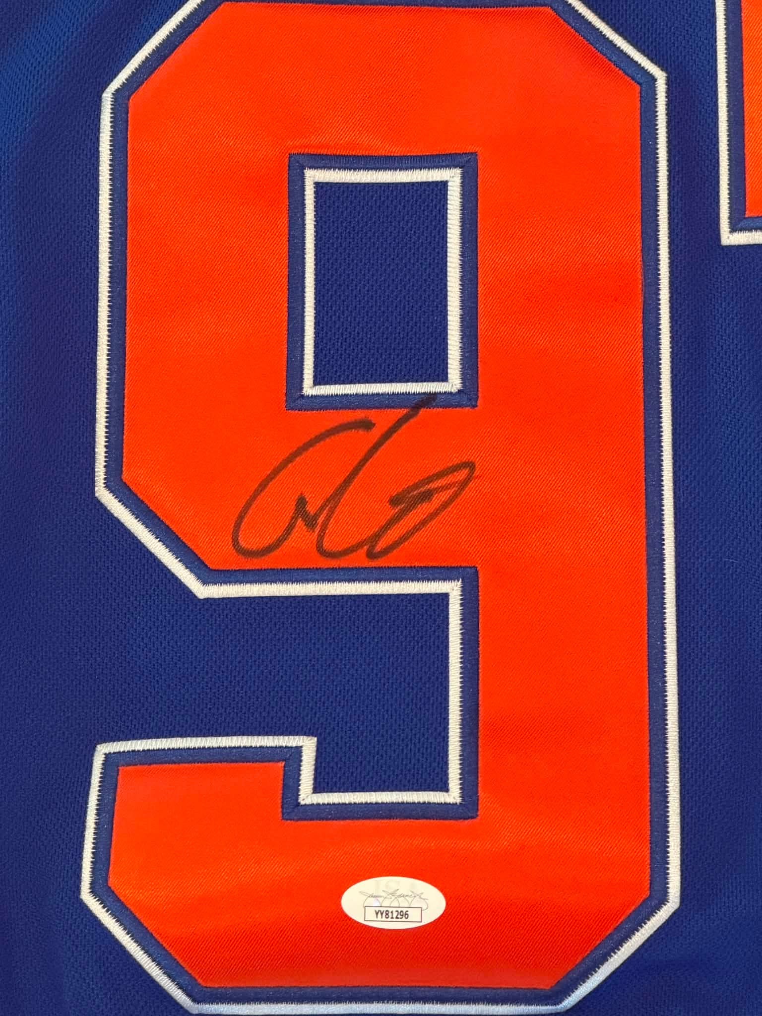 Connor McDavid Signed Edmonton Oilers Jersey JSA LOA Read Description