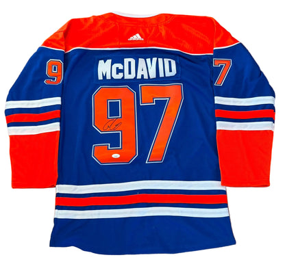 Connor McDavid Signed Edmonton Oilers Jersey JSA LOA Read Description