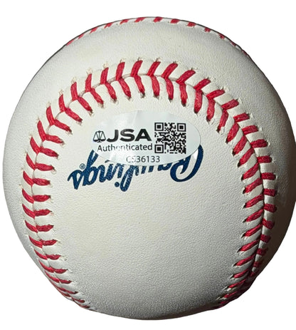 Andruw Jones Autographed Hall of Fame MLB Baseball JSA COA Atlanta Braves