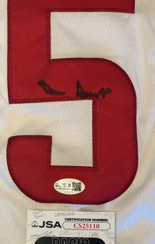 Darius Acuff Jr. Signed Autographed Arkansas Razorbacks Jersey JSA COA