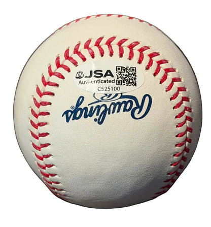 CC Sabathia Autographed Hall of Fame MLB Baseball JSA COA New York Yankees